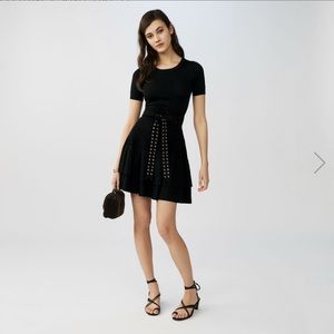 Maje Flounce knit dress